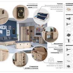 Детская Система Валенсия Шкаф угловой Дуб сонома в Кудымкаре - kudymkar.mebel24.online | фото 4