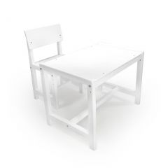 Детский растущий комплект стол и стул Я САМ "Лофт" (Белый, Белый) в Кудымкаре - kudymkar.mebel24.online | фото