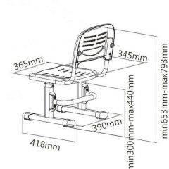 Детский стул SST3 Blue в Кудымкаре - kudymkar.mebel24.online | фото 4