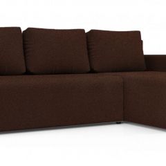 Диван угловой Алиса 3 Bahama VISION - Teos Dark Brown в Кудымкаре - kudymkar.mebel24.online | фото