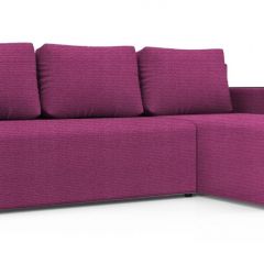 Диван угловой Алиса 3 Shaggy FUCHSIA - TEOS BLACK в Кудымкаре - kudymkar.mebel24.online | фото