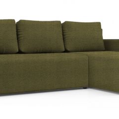 Диван угловой Алиса 3 Shaggy GREEN - TEOS BLACK в Кудымкаре - kudymkar.mebel24.online | фото