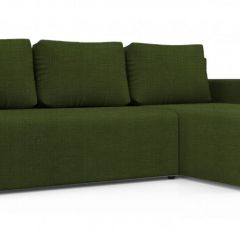 Диван угловой Алиса 3 Vital GREEN - Teos Dark Brown в Кудымкаре - kudymkar.mebel24.online | фото