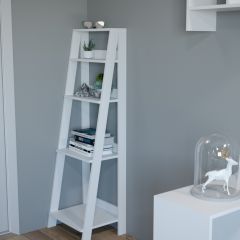 Этажерка лофт (белый) в Кудымкаре - kudymkar.mebel24.online | фото 2
