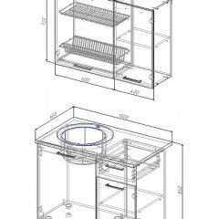 Кухонный гарнитур Лофт 1000 (Стол. 26мм) в Кудымкаре - kudymkar.mebel24.online | фото 2