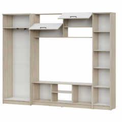 Гостиная МГС 3 Исполнение 1 (Дуб сонома/Белый) в Кудымкаре - kudymkar.mebel24.online | фото 3