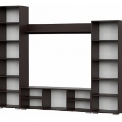 Гостиная МГС 6 Исполнение 1 (Венге/Белый глянец) в Кудымкаре - kudymkar.mebel24.online | фото 2