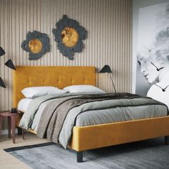 Интерьерная кровать Сириус с П/М (1400) в Кудымкаре - kudymkar.mebel24.online | фото