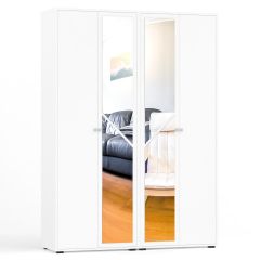 Камелия Шкаф 4-х створчатый, цвет белый, ШхГхВ 160х48х220 см., универсальная сборка, можно использовать как два отдельных шкафа в Кудымкаре - kudymkar.mebel24.online | фото
