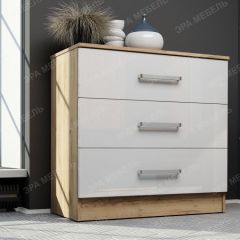 Комод Адель (дуб вотан/белый глянец) в Кудымкаре - kudymkar.mebel24.online | фото