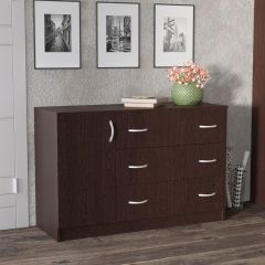 Комод Лофт (3 ящика/1 дверца) Венге в Кудымкаре - kudymkar.mebel24.online | фото