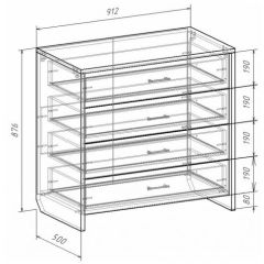 Комод с плитой 22 мм ЛИБЕРТИ в Кудымкаре - kudymkar.mebel24.online | фото 3