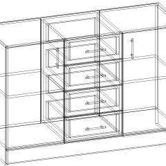СОФИЯ Комод К1000 2Д (венге/дуб белфорт) в Кудымкаре - kudymkar.mebel24.online | фото 3