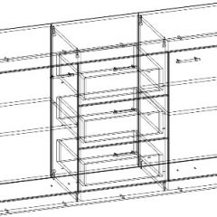 СОНАТА КС-1500 Комод (Дуб сонома/Белый глянец) в Кудымкаре - kudymkar.mebel24.online | фото 2