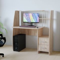 Компьютерный стол КЛ №6.2 левый (Дуб баррик) в Кудымкаре - kudymkar.mebel24.online | фото