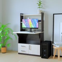 Компьютерный стол СП-1 (Венге/Дуб молочный) в Кудымкаре - kudymkar.mebel24.online | фото 3