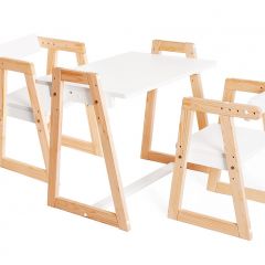 Комплект детской мебели стол и  два стула Я САМ "Лофт-Дуо" (Белый) в Кудымкаре - kudymkar.mebel24.online | фото 2