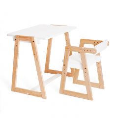 Комплект детской мебели стол и  два стула Я САМ "Лофт-Дуо" (Белый) в Кудымкаре - kudymkar.mebel24.online | фото 8