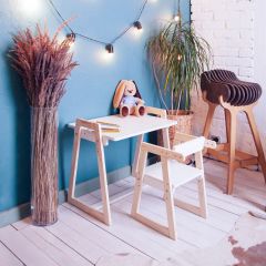 Комплект детской мебели стол и  два стула Я САМ "Лофт-Дуо" (Белый) в Кудымкаре - kudymkar.mebel24.online | фото 10