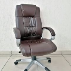 Кресло Barneo K-6 для руководителя (коричневая экокожа) в Кудымкаре - kudymkar.mebel24.online | фото