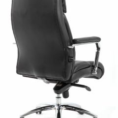 Кресло BRABIX PREMIUM "Phaeton EX-502" (кожа с компаньоном, хром, черное) 530882 в Кудымкаре - kudymkar.mebel24.online | фото 4