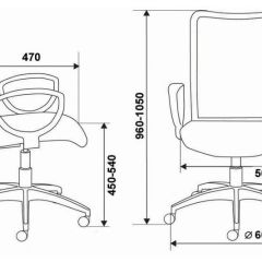 Кресло Бюрократ CH-599/DB/TW-10N тёмно-синий в Кудымкаре - kudymkar.mebel24.online | фото 3