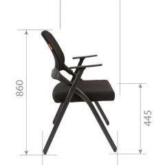 Кресло для посетителей CHAIRMAN NEXX (ткань стандарт черный/сетка DW-61) в Кудымкаре - kudymkar.mebel24.online | фото 7