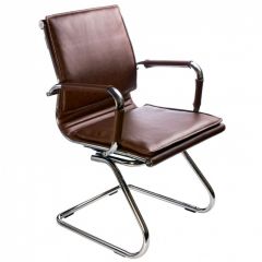 Кресло для посетителя Бюрократ CH-993-Low-V/Brown коричневый в Кудымкаре - kudymkar.mebel24.online | фото