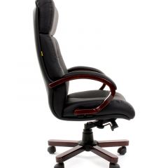 Кресло для руководителя CHAIRMAN  421 (Натуральная кожа) Черное в Кудымкаре - kudymkar.mebel24.online | фото 3
