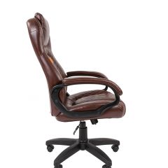 Кресло для руководителя  CHAIRMAN 432 (Экокожа коричневая) в Кудымкаре - kudymkar.mebel24.online | фото 3