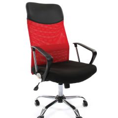 Кресло для руководителя CHAIRMAN 610 N (15-21 черный/сетка красный) в Кудымкаре - kudymkar.mebel24.online | фото