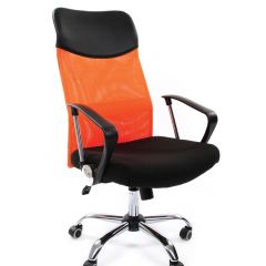 Кресло для руководителя CHAIRMAN 610 N (15-21 черный/сетка оранжевый) в Кудымкаре - kudymkar.mebel24.online | фото