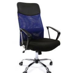 Кресло для руководителя CHAIRMAN 610 N (15-21 черный/сетка синий) в Кудымкаре - kudymkar.mebel24.online | фото