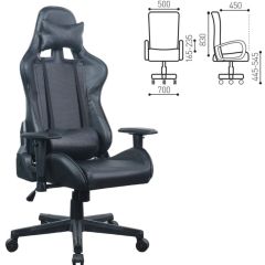 Кресло компьютерное BRABIX "GT Carbon GM-115" (две подушки, экокожа, черное) 531932 в Кудымкаре - kudymkar.mebel24.online | фото 5