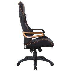 Кресло компьютерное BRABIX Techno Pro GM-003 (ткань черное/серое, вставки оранжевые) 531813 в Кудымкаре - kudymkar.mebel24.online | фото 3