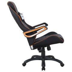Кресло компьютерное BRABIX Techno Pro GM-003 (ткань черное/серое, вставки оранжевые) 531813 в Кудымкаре - kudymkar.mebel24.online | фото 4