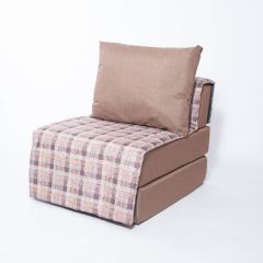 Кресло-кровать бескаркасное Харви (коричневый-квадро беж) в Кудымкаре - kudymkar.mebel24.online | фото