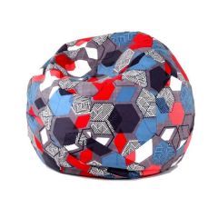 Кресло-мешок Мяч M (Geometry Slate) в Кудымкаре - kudymkar.mebel24.online | фото