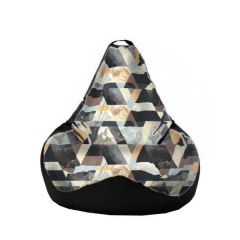 Кресло-мешок XL Snow Brown-Black в Кудымкаре - kudymkar.mebel24.online | фото