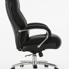 Кресло офисное BRABIX PREMIUM "Bomer HD-007" (рециклированная кожа, хром, черное) 531939 в Кудымкаре - kudymkar.mebel24.online | фото 3