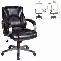 Кресло офисное BRABIX "Eldorado EX-504", экокожа, черное, 530874 в Кудымкаре - kudymkar.mebel24.online | фото 3