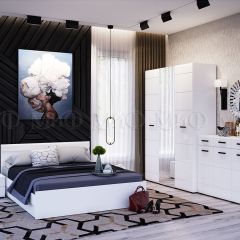 НЭНСИ NEW Кровать 1,4 м (Белый глянец холодный/Белый) в Кудымкаре - kudymkar.mebel24.online | фото 2