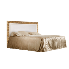 Кровать 2-х спальная (1,4 м) Тиффани штрих-лак/золото с подъемным механизмом (ТФКР140-2[7]) в Кудымкаре - kudymkar.mebel24.online | фото
