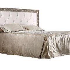 Кровать 2-х спальная(1,6 м)Тиффани Premium черная/серебро с мягким элементом со стразами с подъемным механизмом (ТФКР-2[3][7](П) в Кудымкаре - kudymkar.mebel24.online | фото