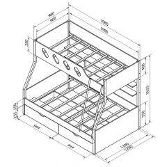 Кровать двухъярусная ДЕЛЬТА-20.02 в Кудымкаре - kudymkar.mebel24.online | фото 5