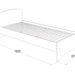 Кровать-2 одинарная (800*1900) в Кудымкаре - kudymkar.mebel24.online | фото 2