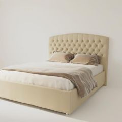 Кровать Берлин без основания 1400 (экокожа бежевая) в Кудымкаре - kudymkar.mebel24.online | фото