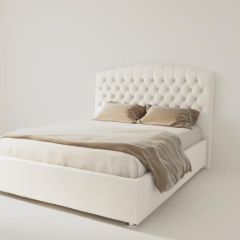Кровать Берлин без основания 1400 (экокожа белая) в Кудымкаре - kudymkar.mebel24.online | фото