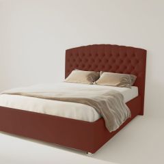 Кровать Берлин без основания 2000 (велюр бордо) в Кудымкаре - kudymkar.mebel24.online | фото