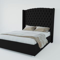Кровать Берлин ЛЮКС с ПМ 900 (экокожа кольт ч) в Кудымкаре - kudymkar.mebel24.online | фото 2